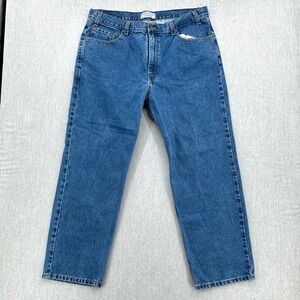 Levi Strauss Signature Jeans Mens 40x30 Blue Relaxed Fit Straight Leg Vintage